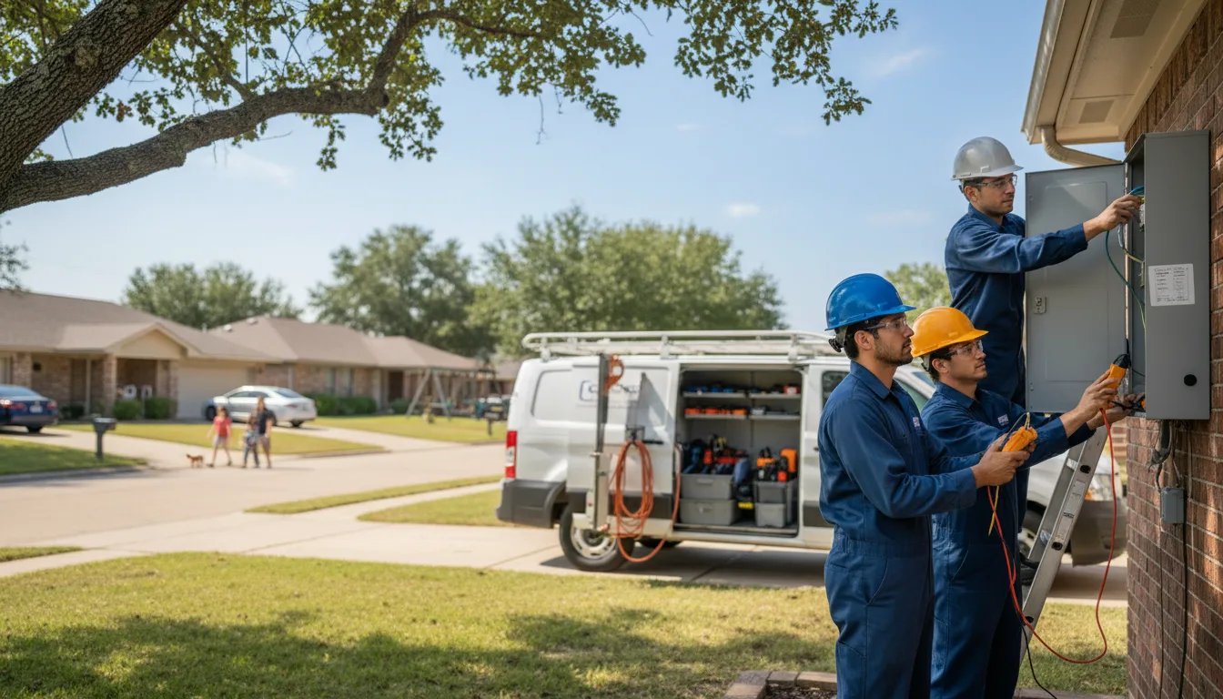 Certified electrician providing emergency electrical services in Ben Lomond, AR